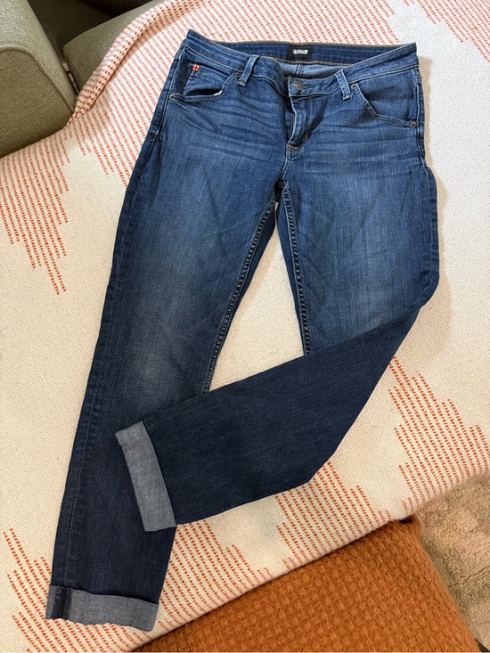 Hudson Jeans Denim - Hudson Women's Cuffed Leg Jeans Medium Wash Blue Denim Stretch Size 27